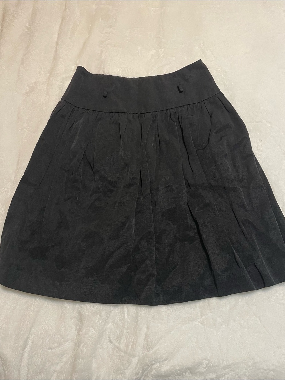 PIAZZA SEMPIONE BLACK A-LINE PLEATED SKIRT